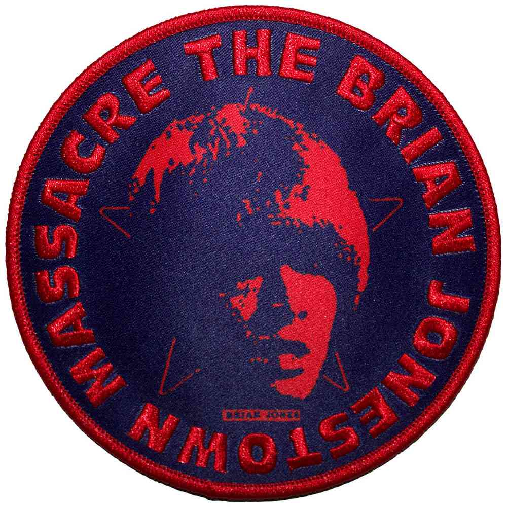 The Brian Jonestown Massacre - Circle Face Patch - Donkerblauw